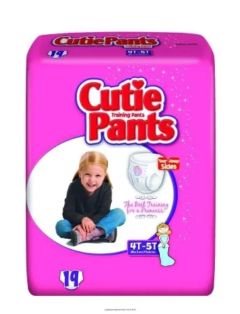 First Quality Youth Training Pants Cutie Pants Pull On 4T-5T Disposable (#CR9008-BG, Sold Per Bag)