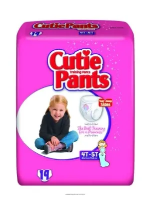 First Quality Youth Training Pants Cutie Pants Pull On 4T-5T Disposable (#CR9008-BG, Sold Per Bag)