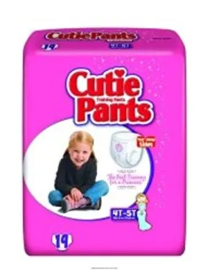 First Quality Youth Training Pants Cutie Pants Pull On 4T-5T Disposable (#CR9008, Sold Per Case)