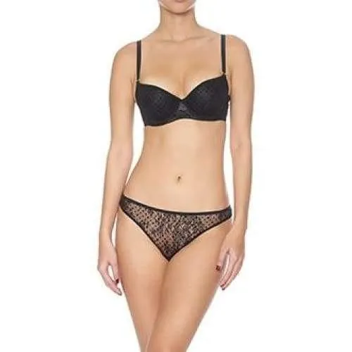 Flock Padded Push-Up Bra