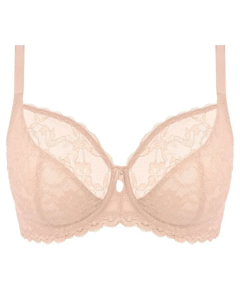 Freya Offbeat Underwired Plunge Bra - Natural Beige