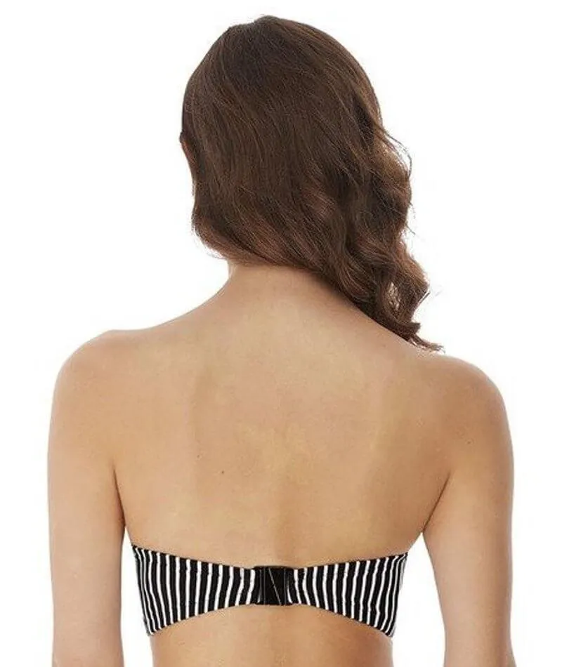Freya Swim Beach Hut Underwire Padded Bandeau Bikini - Black