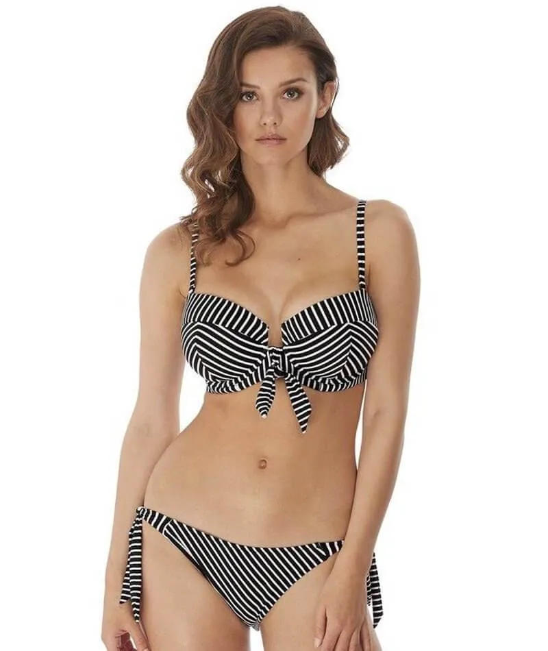 Freya Swim Beach Hut Underwire Padded Bandeau Bikini - Black
