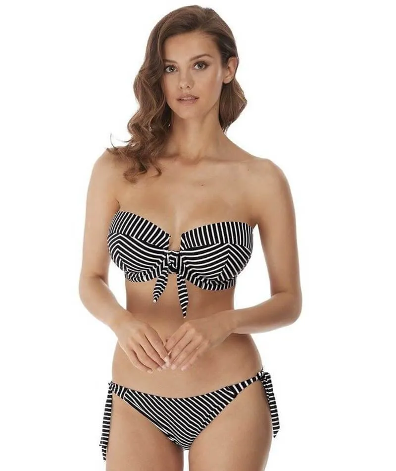 Freya Swim Beach Hut Underwire Padded Bandeau Bikini - Black