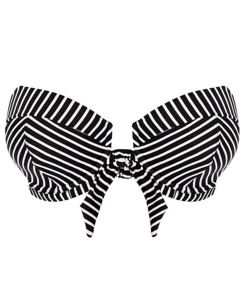 Freya Swim Beach Hut Underwire Padded Bandeau Bikini - Black