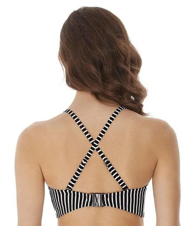 Freya Swim Beach Hut Underwire Padded Bandeau Bikini - Black