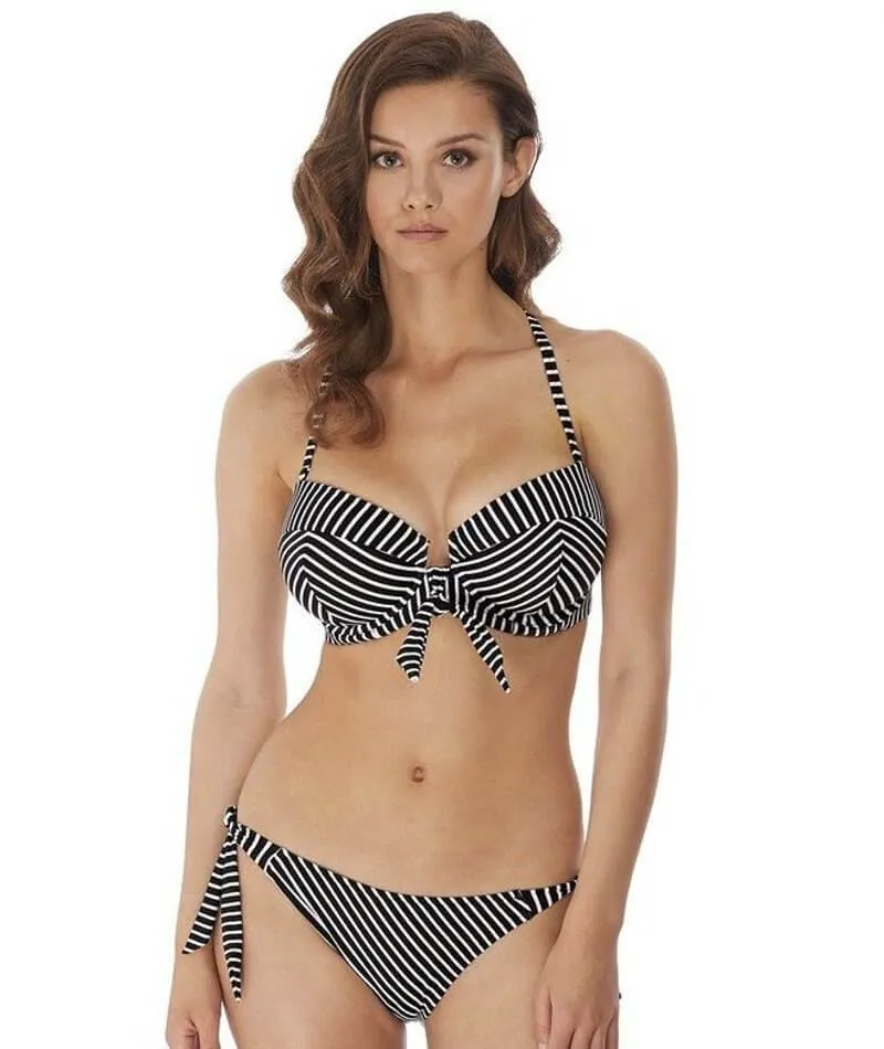 Freya Swim Beach Hut Underwire Padded Bandeau Bikini - Black