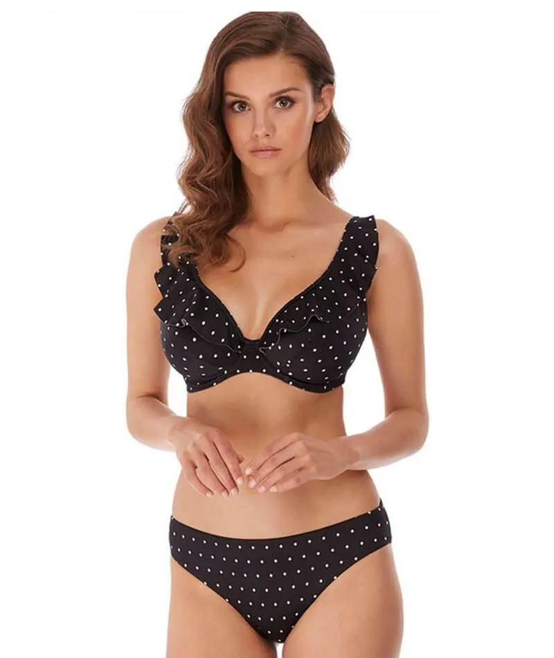 Freya Swim Jewel Cove Underwire High Apex Bikini Top - Black