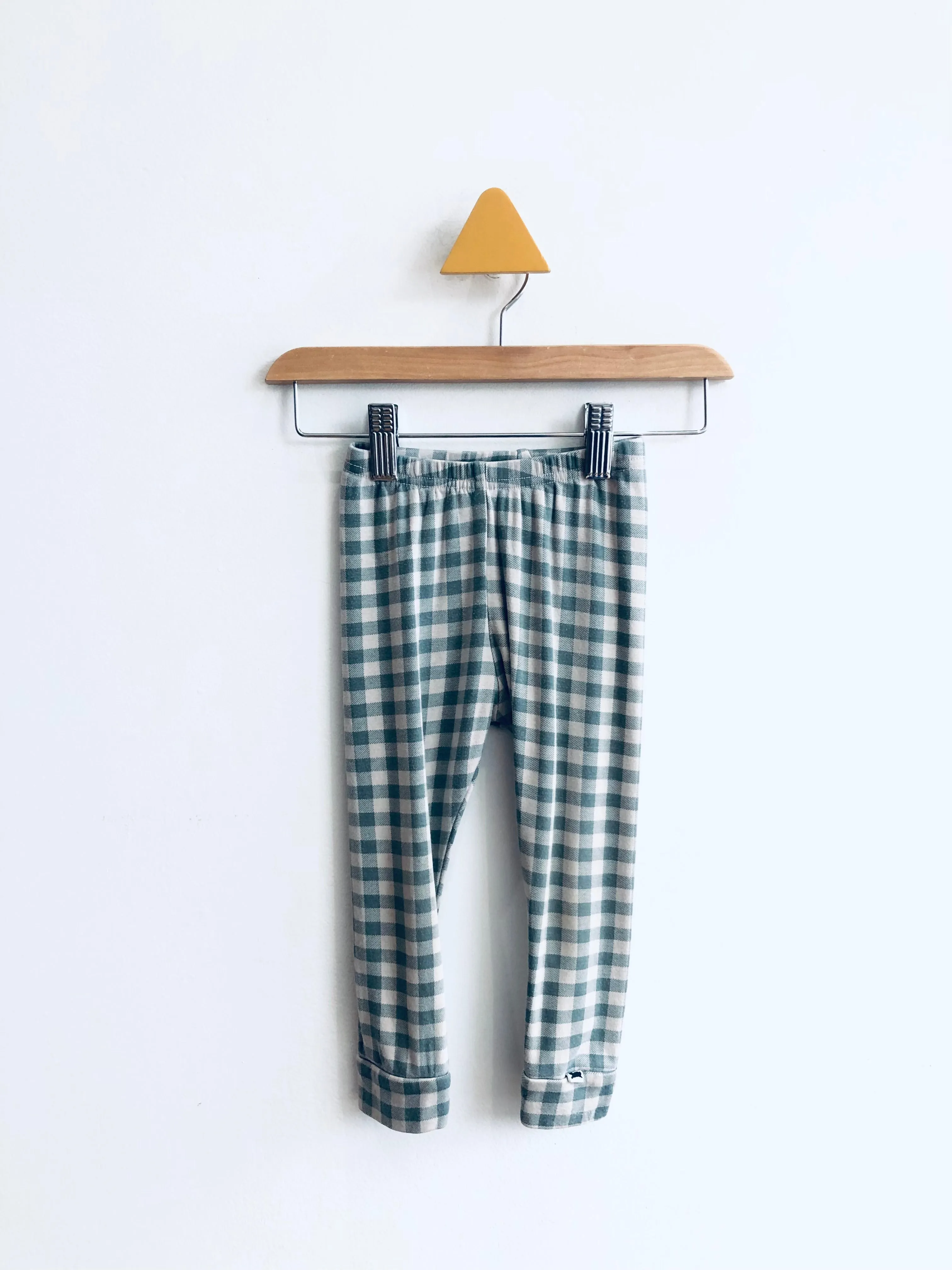 Gingham Bamboo Blend Leggings // 12-18M