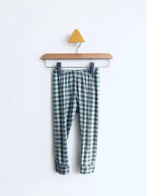 Gingham Bamboo Blend Leggings // 12-18M