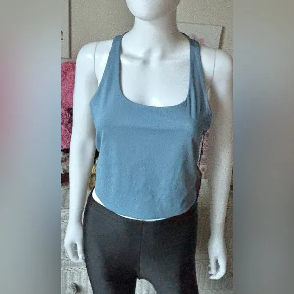 Girlfriend Collective Paloma racerback sports bra Teal blue color Size 3XL NWT