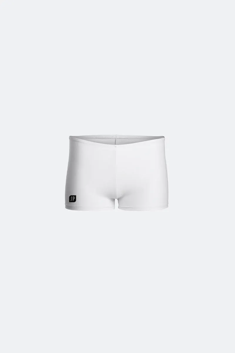 Girls White Bike Pants