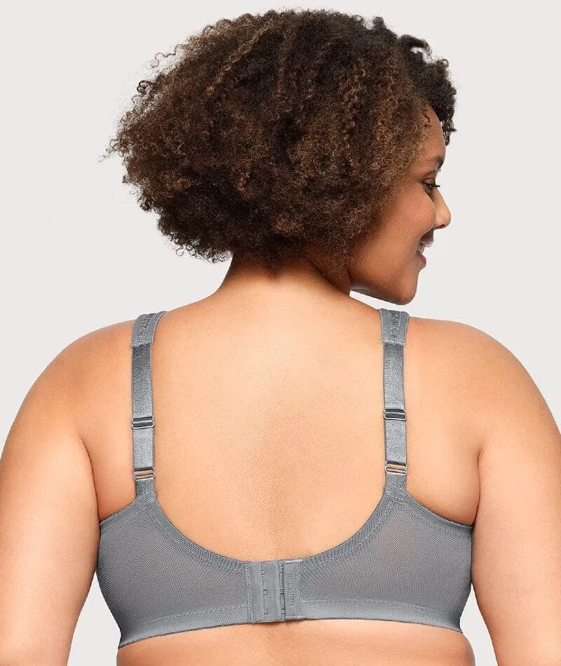 Glamorise Magiclift Moisture Control Wire-Free Bra - Gray