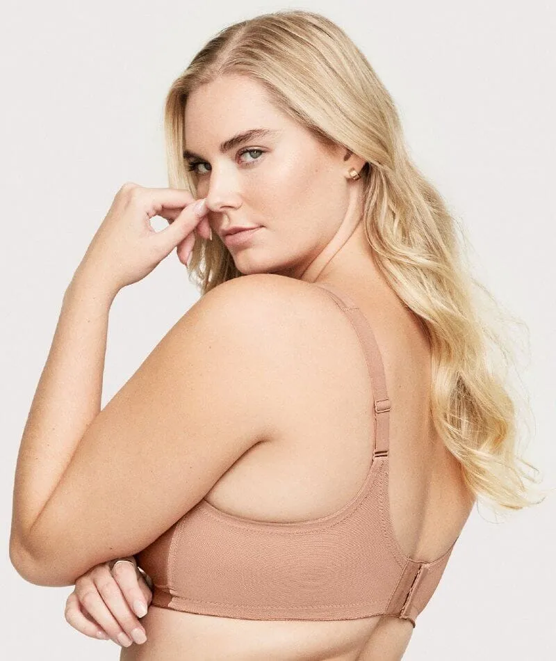 Glamorise Magiclift Natural Shape Support Wire-Free Bra - Cappuccino