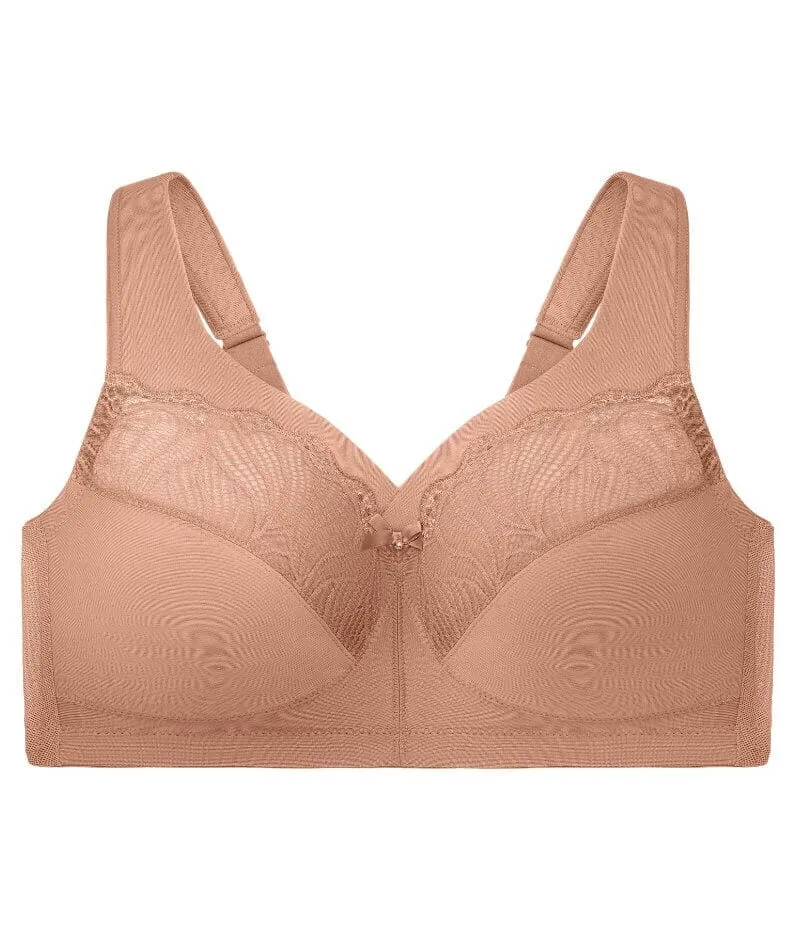 Glamorise Magiclift Natural Shape Support Wire-Free Bra - Cappuccino