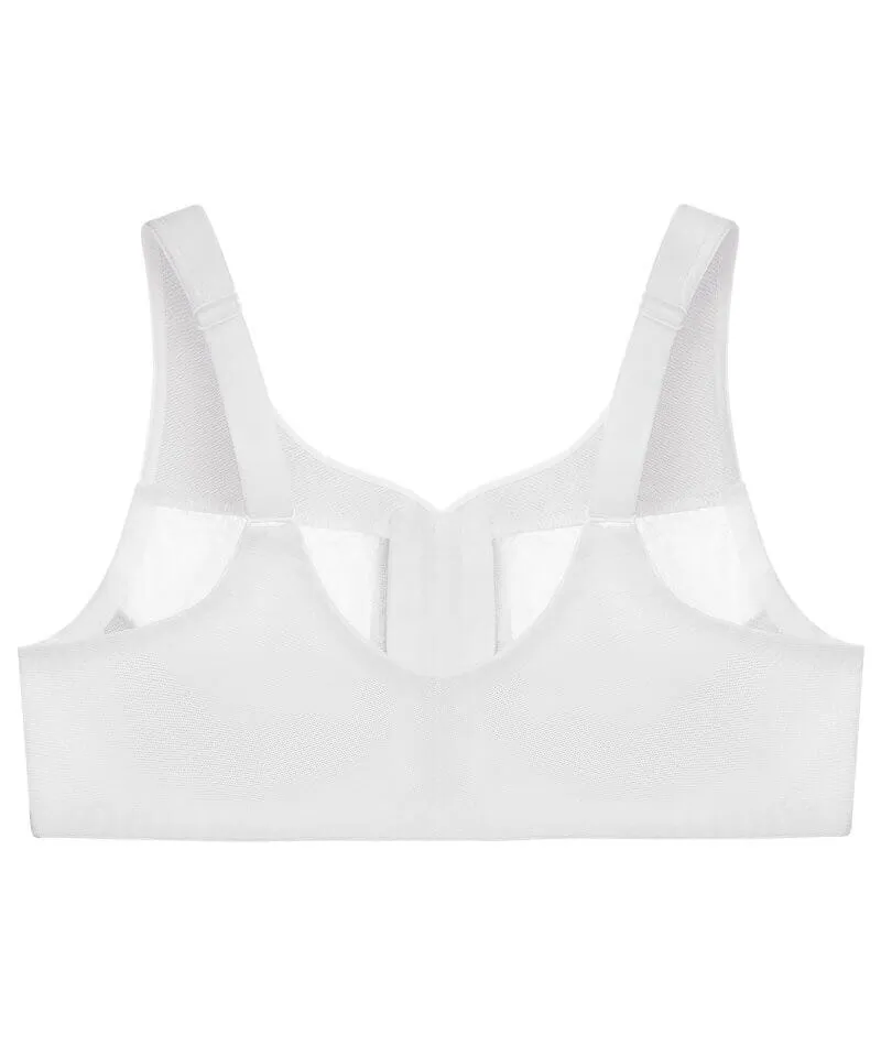 Glamorise Magiclift Natural Shape Wire-Free Front-Closure Bra - White