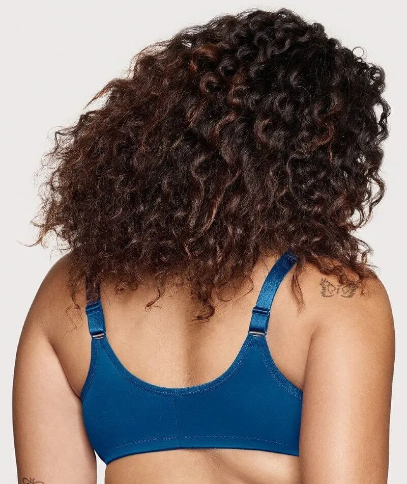 Glamorise WonderWire Front-Closure Bra - Dark Denim