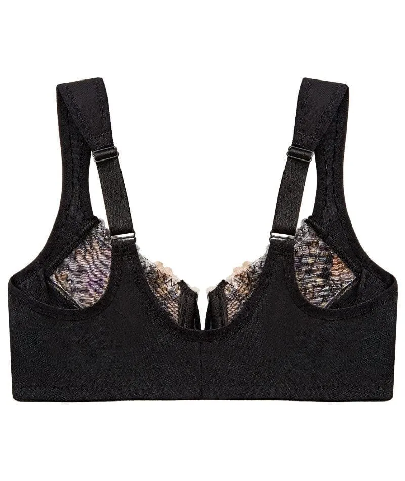 Glamorise WonderWire Front-Closure Bra - Floral Print