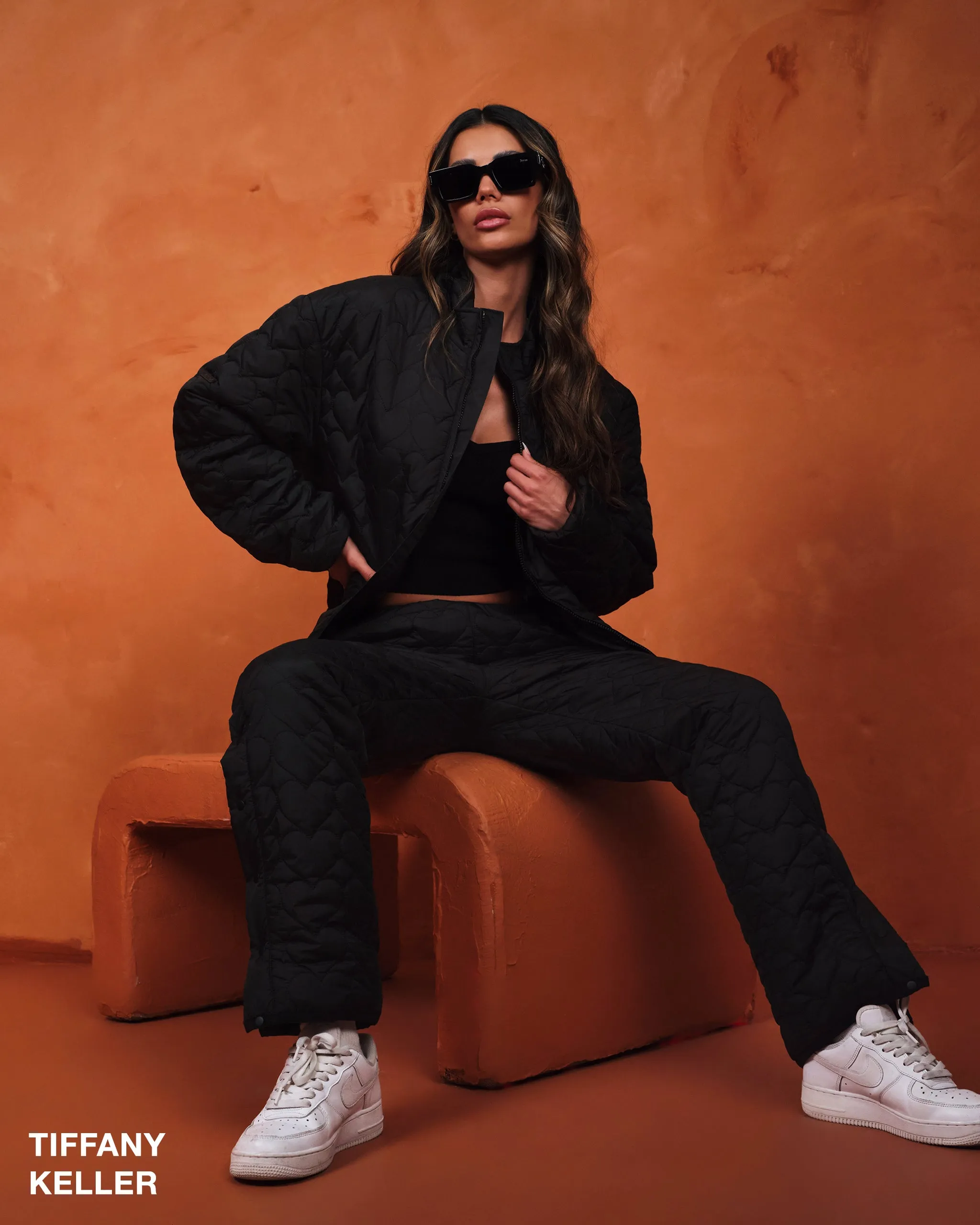 Heart Sweatpants - Black