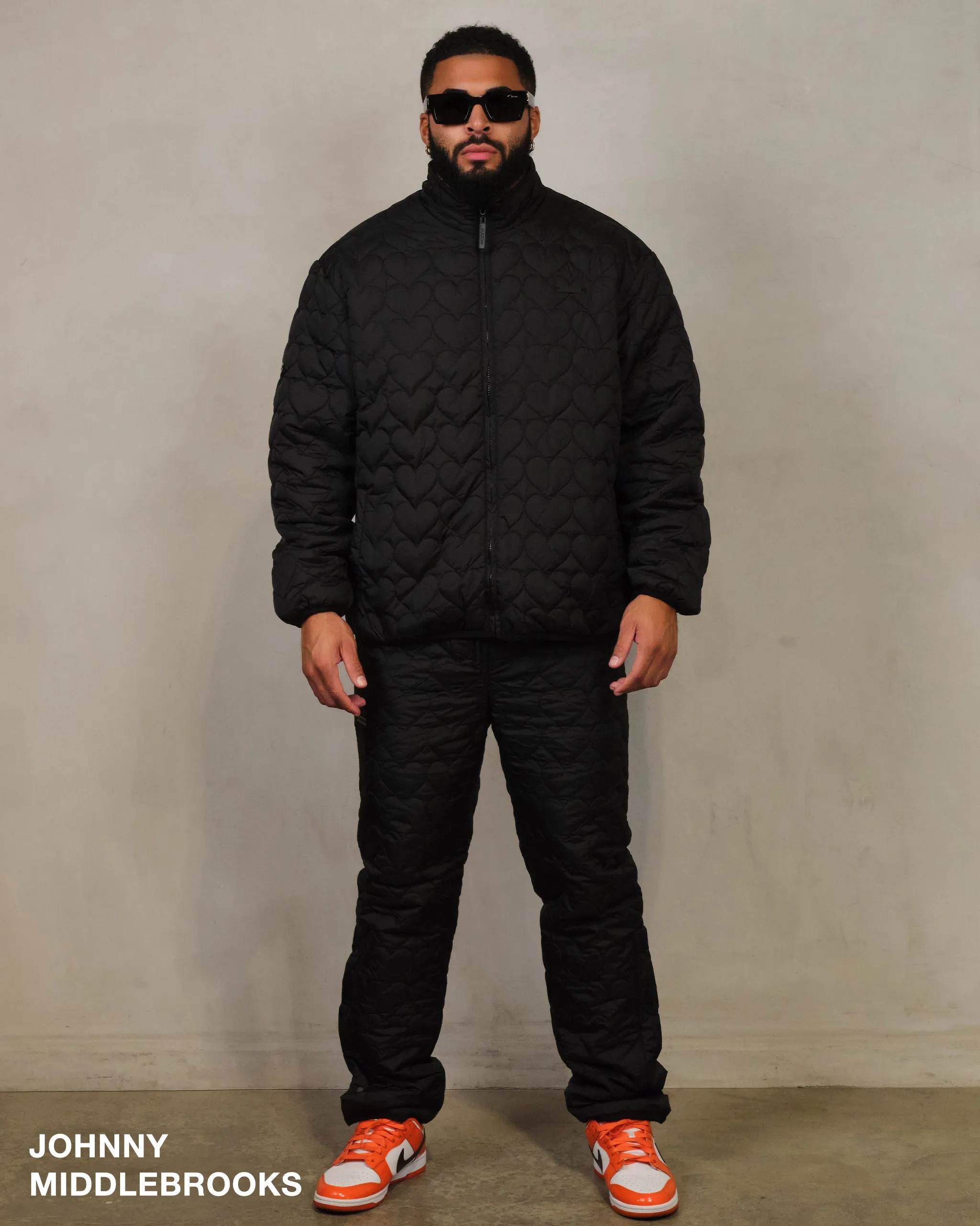 Heart Sweatpants - Black