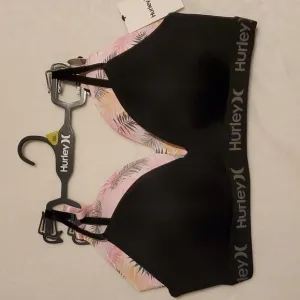 Hurley Padded Wireless Black &amp; Tropical Bras - 2 Pack
