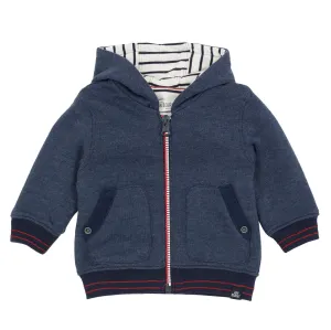 Indigo Zip Up Waistcoat