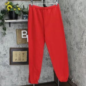 Jerzees Mens Closed Bottom Fleece Sweatpants 166f24b077583d Red L