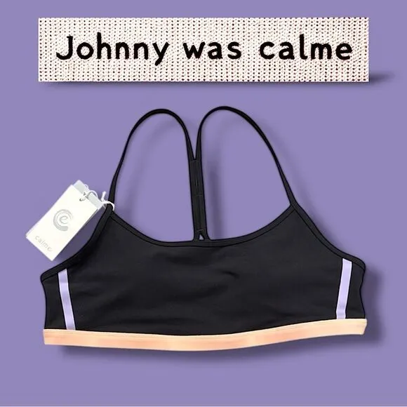 Johnny Was Calme Endurance Cross Back Sports Bra