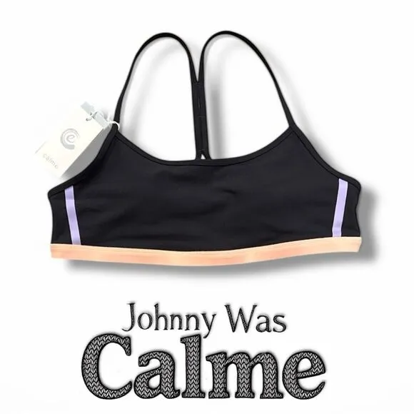 Johnny Was Calme Endurance Cross Back Sports Bra