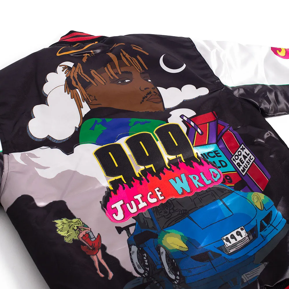JUICEWRLD YOUTH SATIN JACKET BLACK/RED