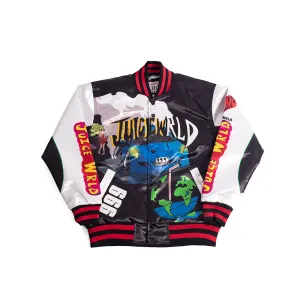 JUICEWRLD YOUTH SATIN JACKET BLACK/RED
