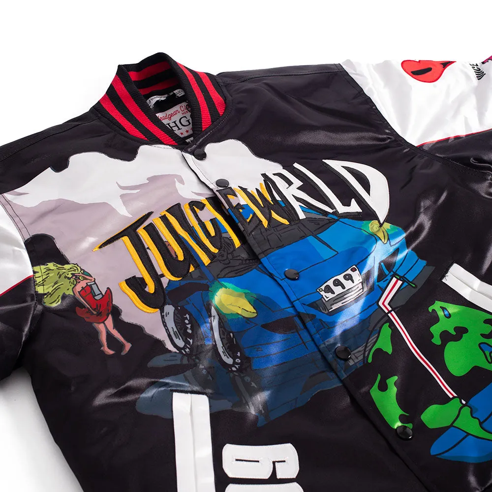 JUICEWRLD YOUTH SATIN JACKET BLACK/RED
