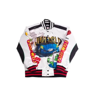 JUICEWRLD YOUTH SATIN JACKET WHITE/RED
