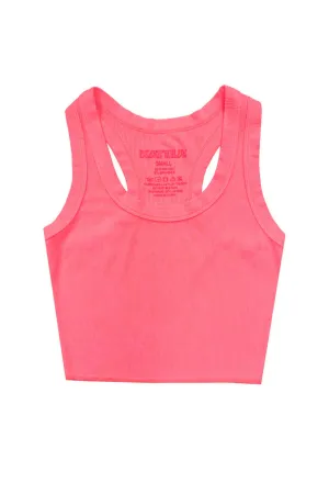 KATIEJ NYC- TWEEN LIVI RIBBED TANK SOLIDS (Cherry Slush)