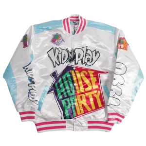 KID N PLAY HOUSE PARTY SATIN JACKET (WHITE)