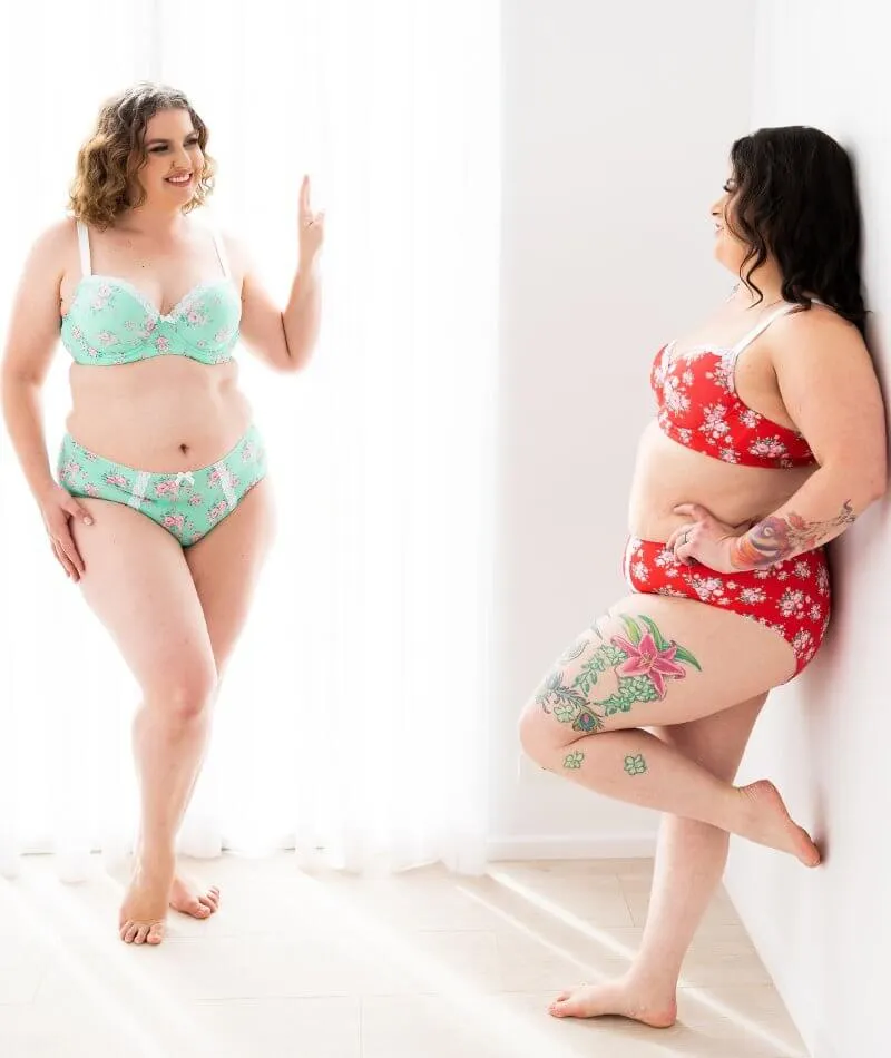 Lady Emprezz Shirley Underwire Contour Bra - Red Vintage