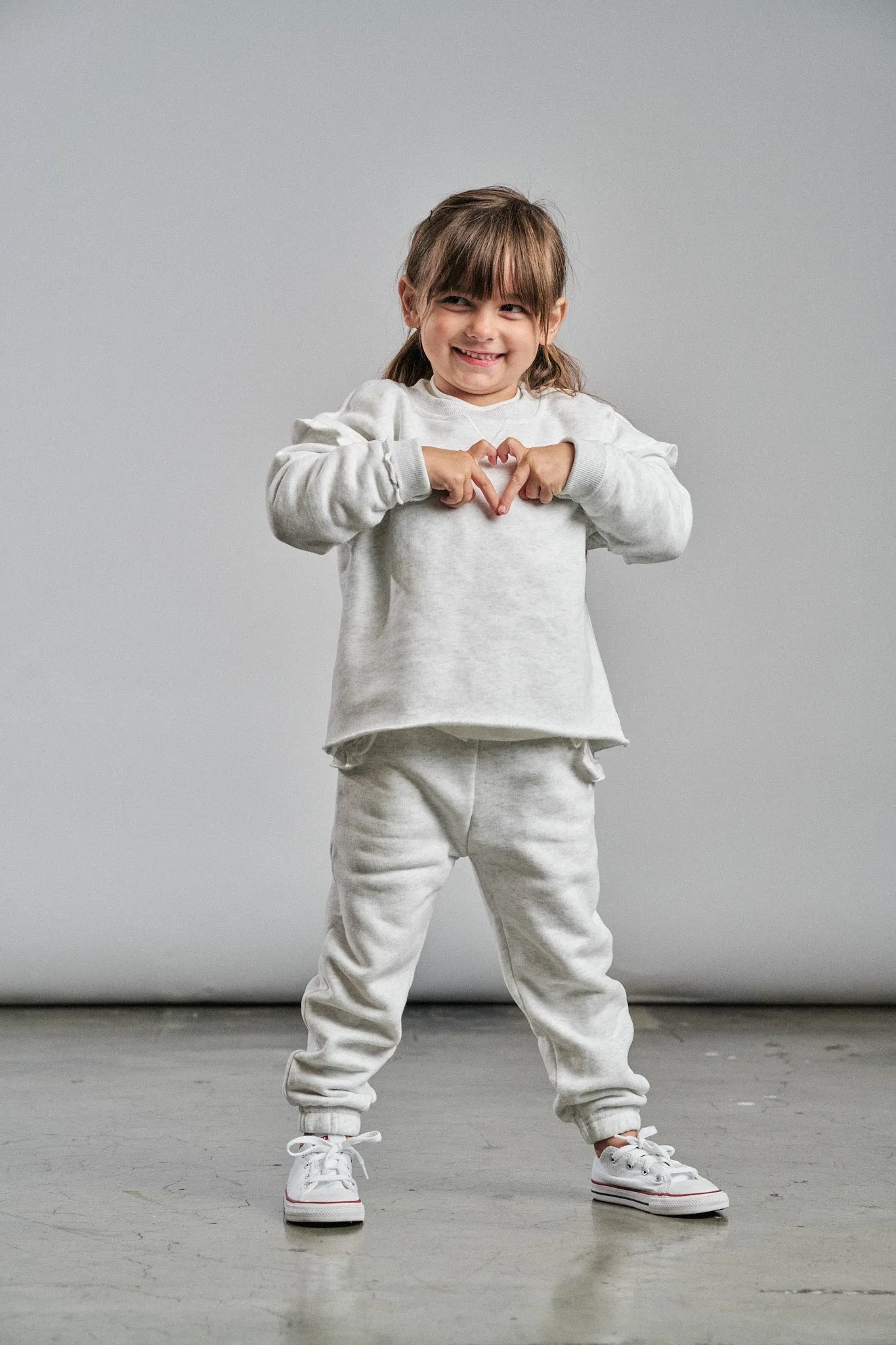 Little Bipsy Ruffle Sweatpant - Grey
