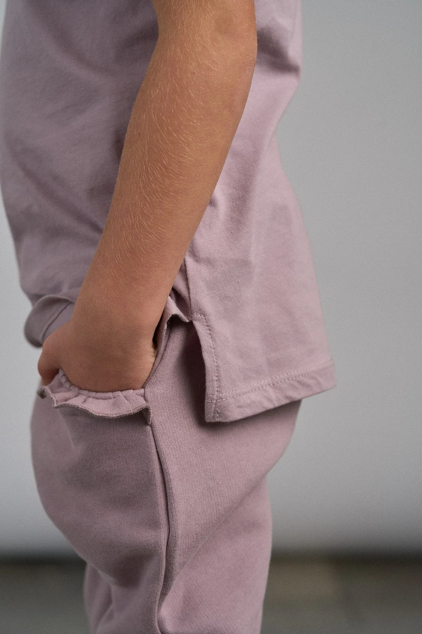 Little Bipsy Ruffle Sweatpant - Wisteria