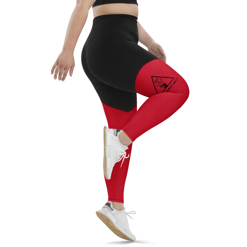 Logo Anniversary Leggings (red/black)
