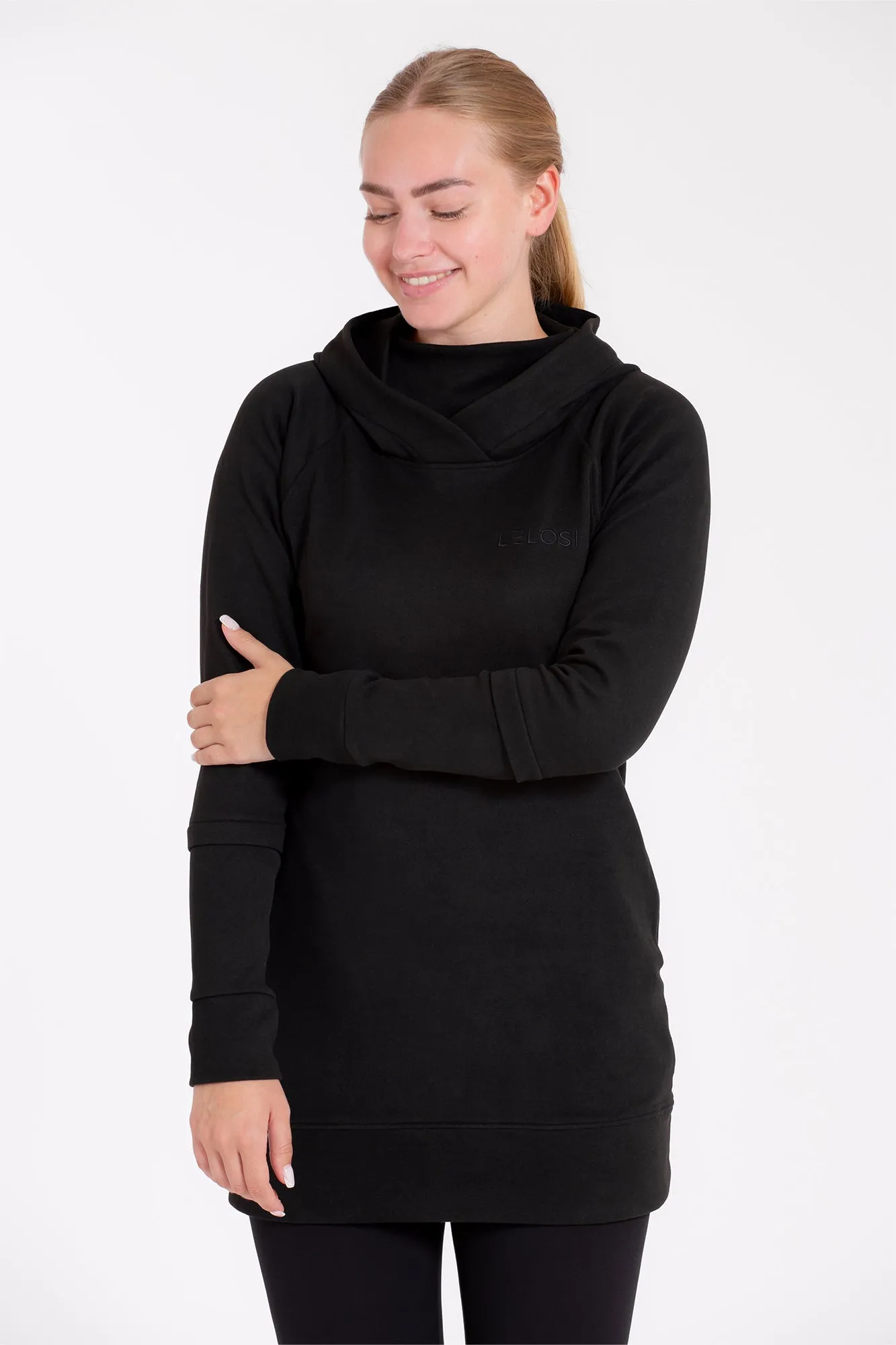 Long hoodie Ebony