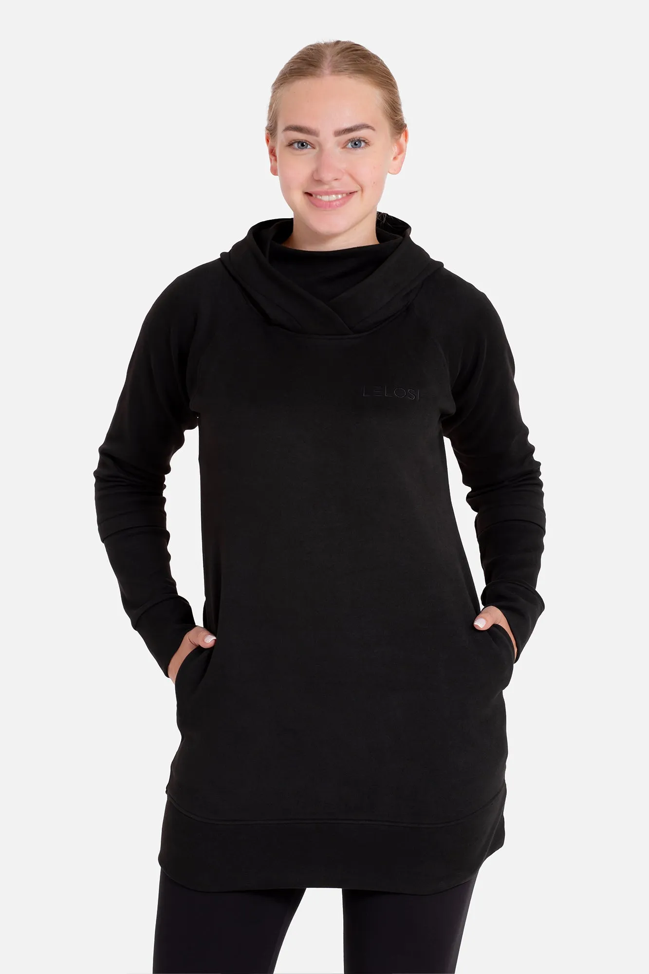 Long hoodie Ebony