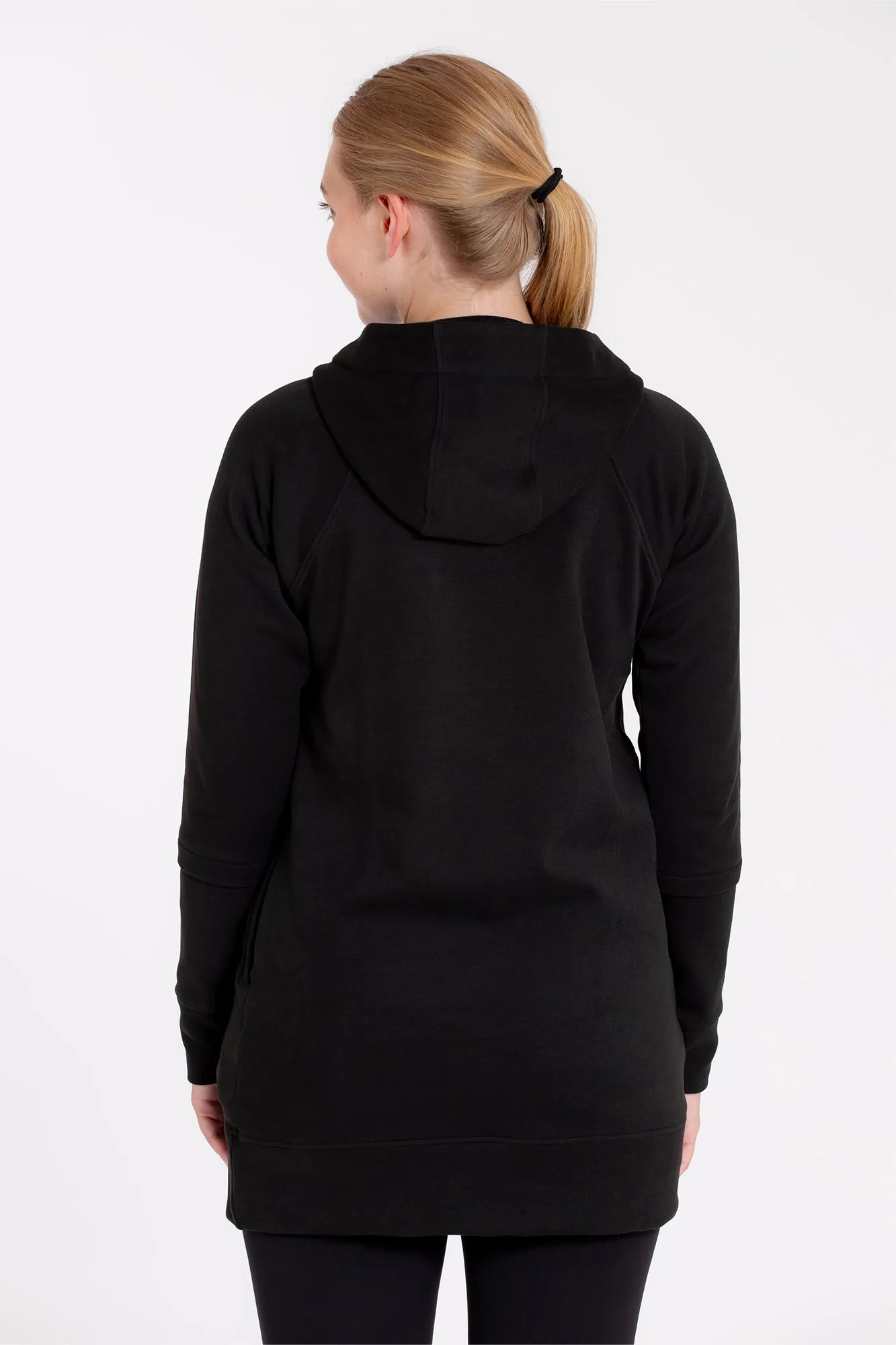 Long hoodie Ebony