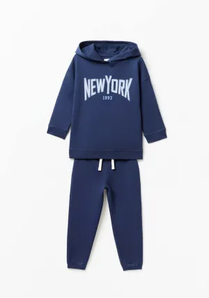 Long Sleeve New York Tracksuit - Navy