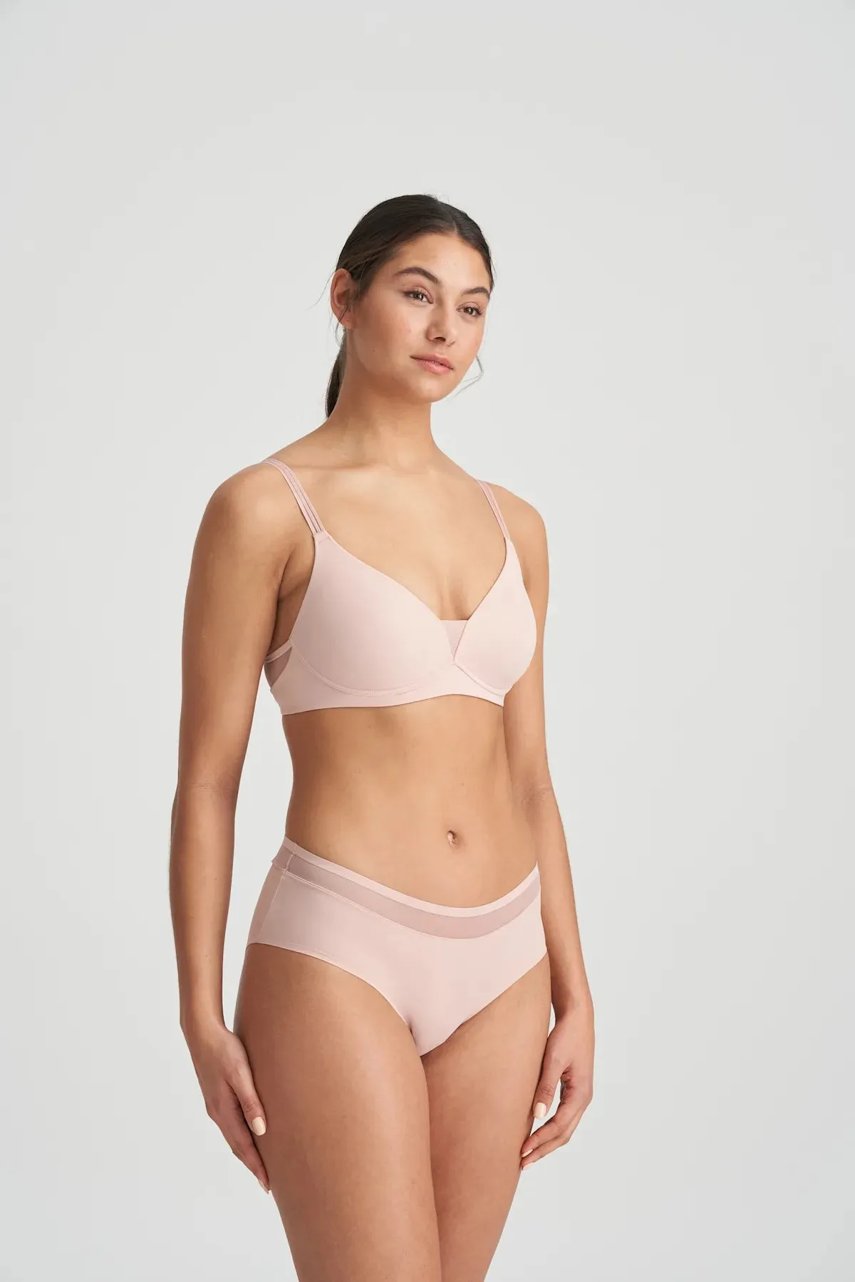 Louie Full Cup Wireless Bra In Powder Rose - Marie jo