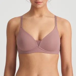 Louie Full Cup Wireless Bra In Satin Taupe - Marie Jo