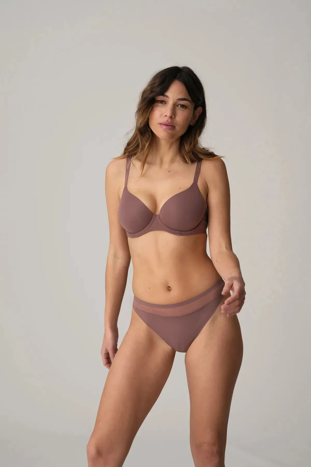 Louie Spacer In Satin Taupe - Marie Jo