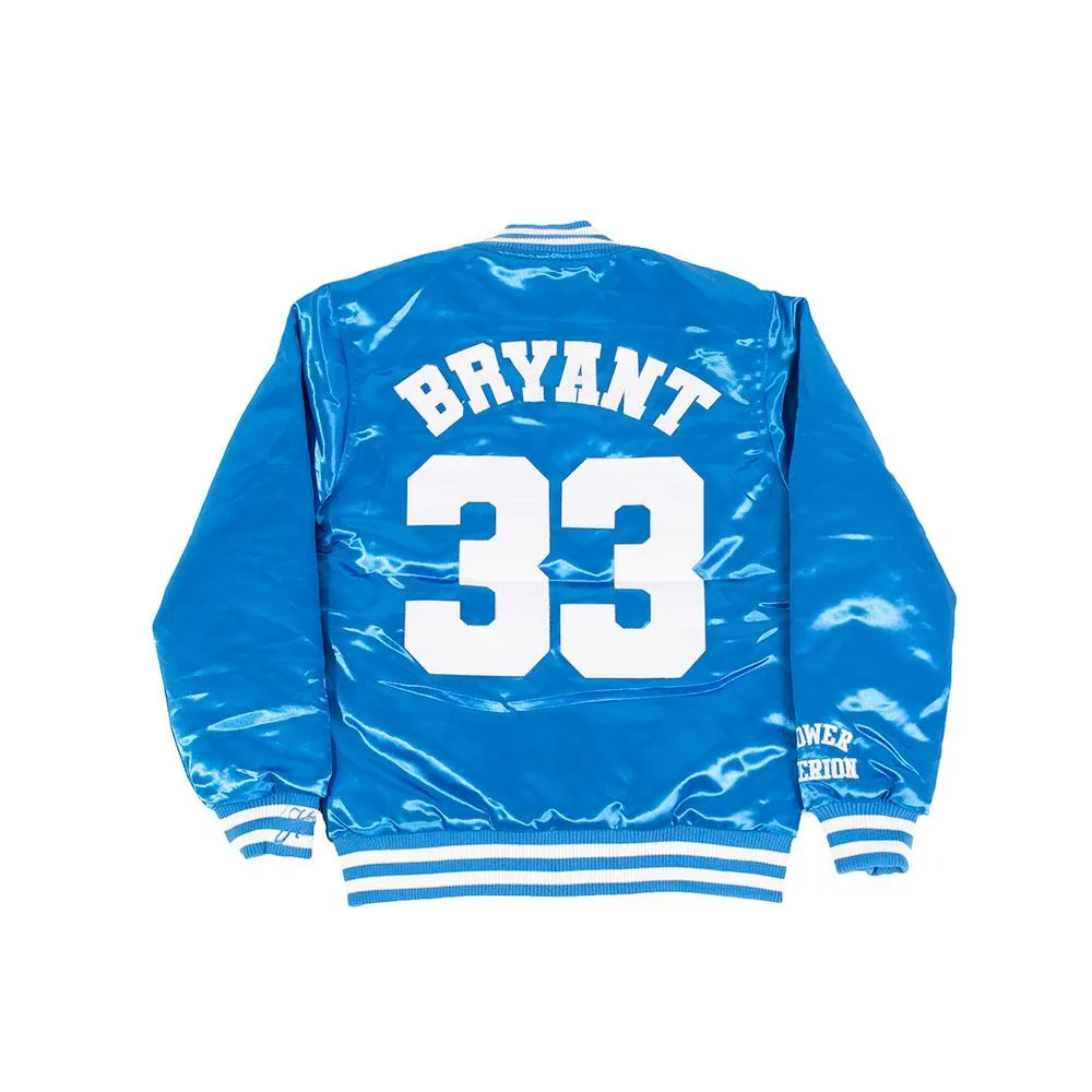 LOWER MERION MAMBA YOUTH SATIN JACKET (BLUE)