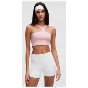 Lululemon Bend This V and Racer Bra A-C Cups Strawberry Milk size Sm/Med