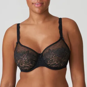 Madison Non Padded Full Cup Seamless Bra In Black - Prima Donna
