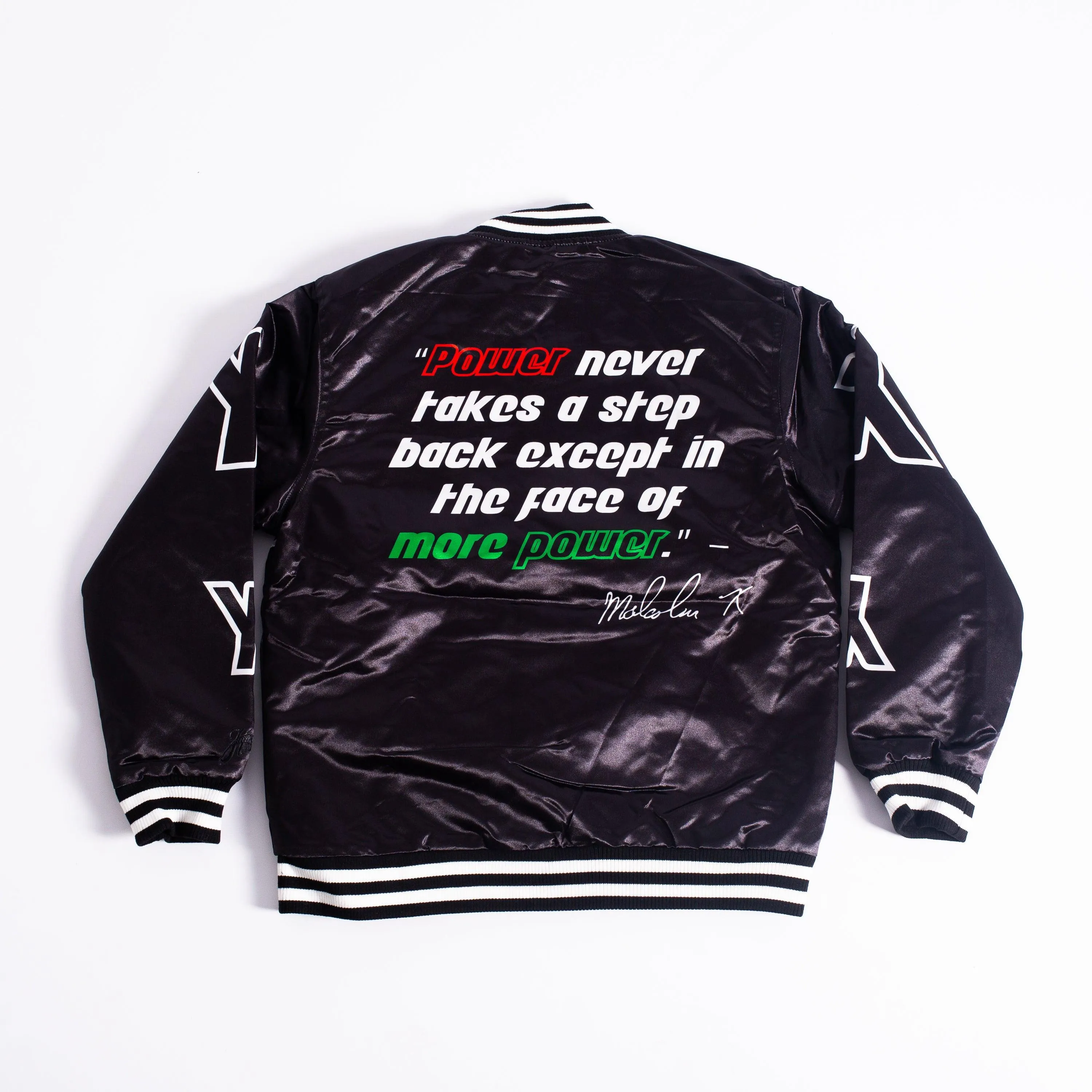 MALCOLM X YOUTH SATIN JACKET